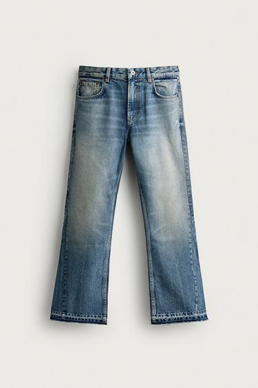 FLARE FIT JEANS - Mid-blue by Zara