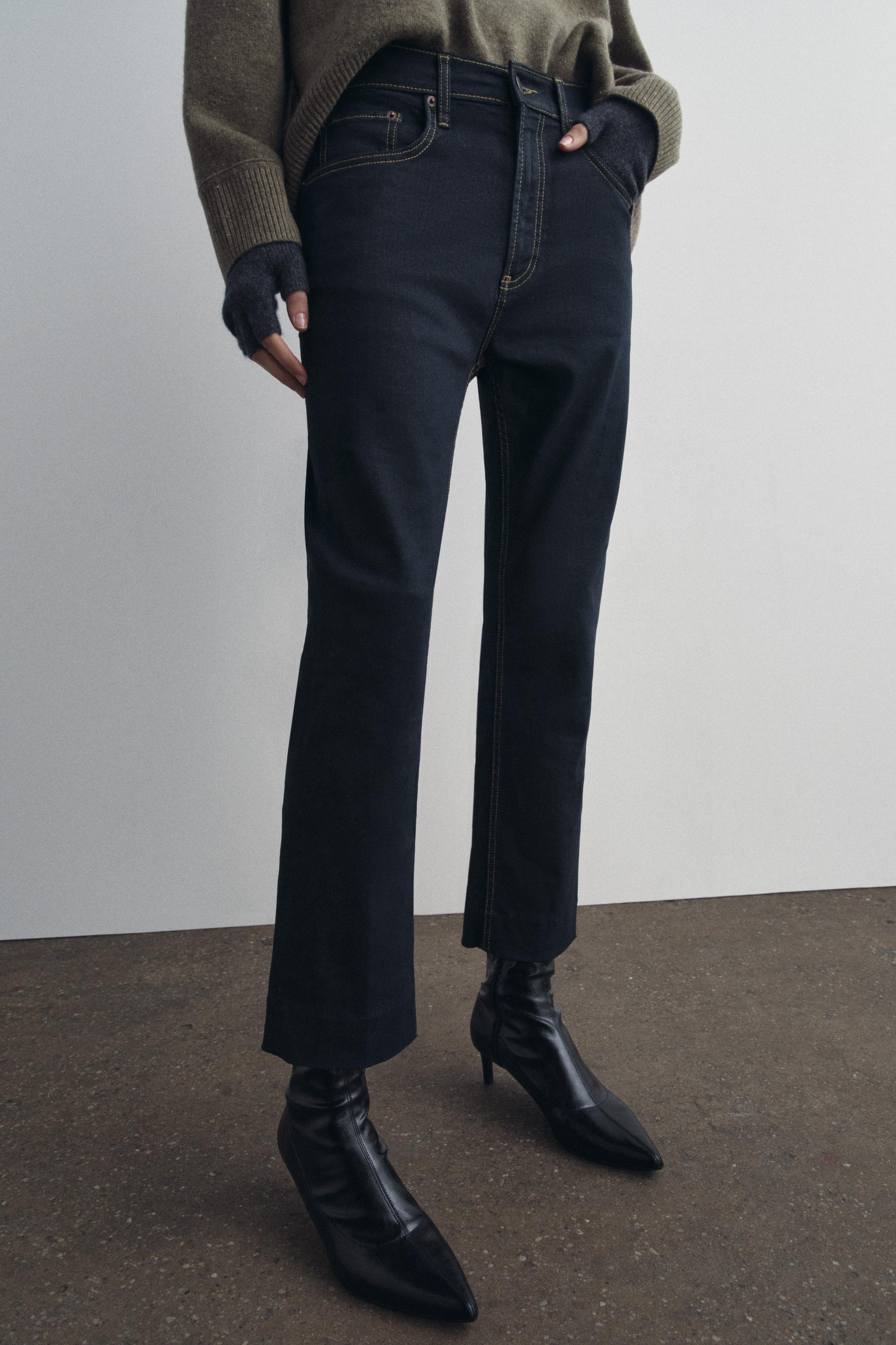 Jeans sfrangiati sotto zara hotsell