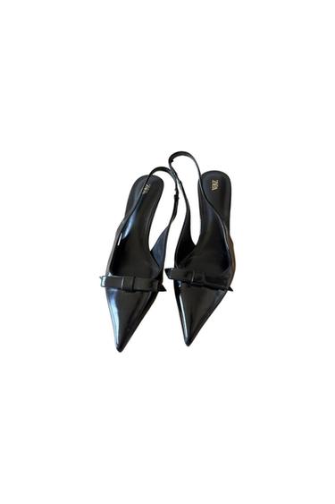 SLINGBACK NERE CON FIOCCO
