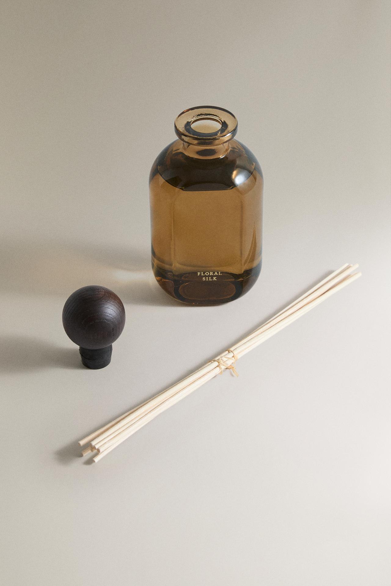 (185 ML) FLORAL SILK REED DIFFUSERS — Ecru/Yellow