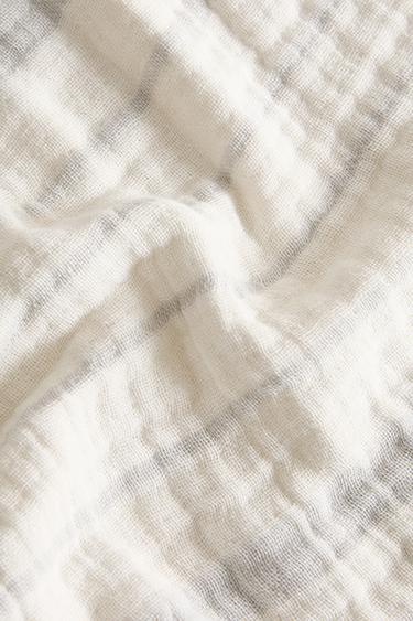 COUVERTURE ENFANT GAZE RAYURES - Bleu clair de Zara - Image 4