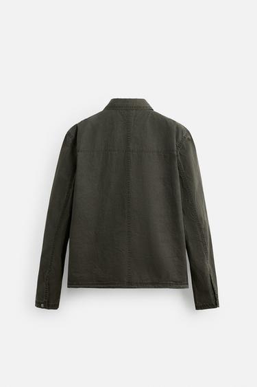 FADED TECHNICAL JACKET - Khaki by Zara - Image 7