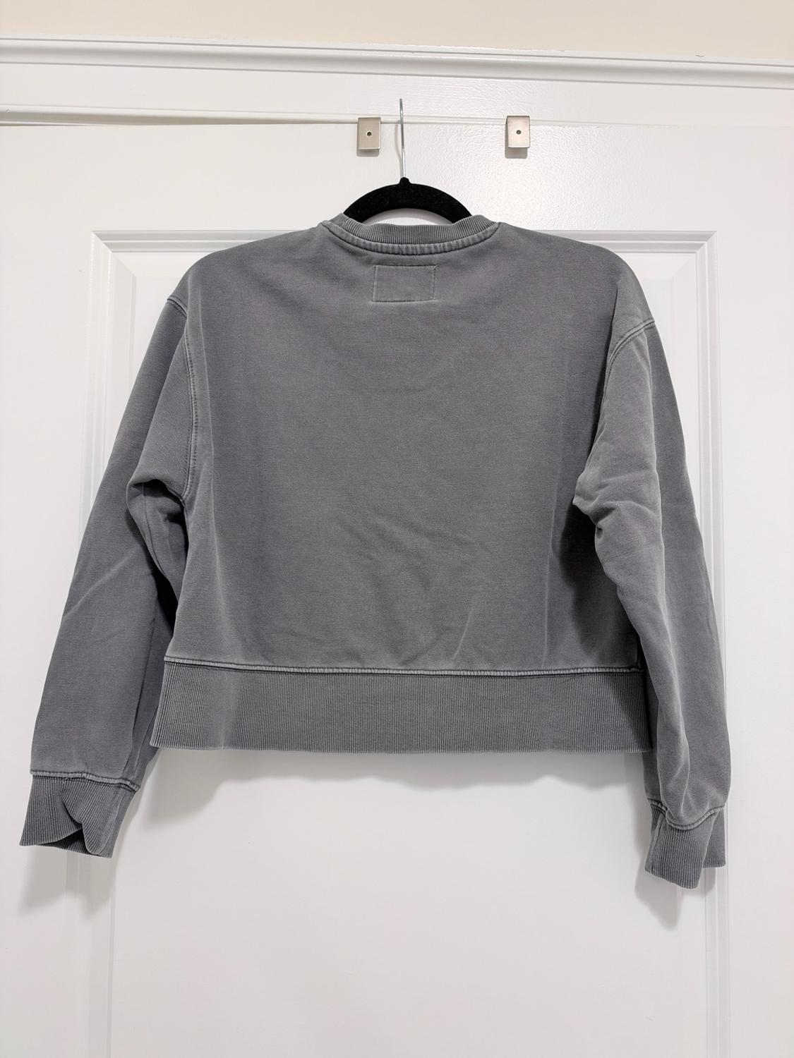 WASHED EFFECT TEXT SWEATSHIRT - Image 3