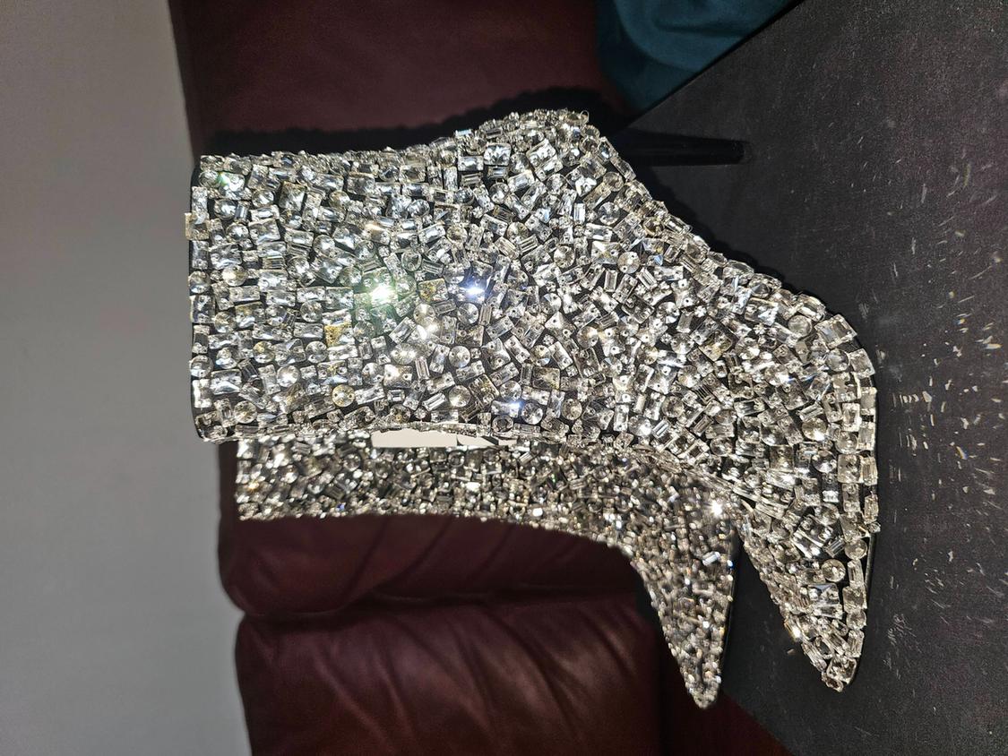 HIGH-HEEL DIAMANTÉ ANKLE BOOTS - SPECIAL EDITION - Image 5