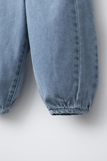 BAGGY BALLOON JEANS - Mid-blue by Zara - Image 3