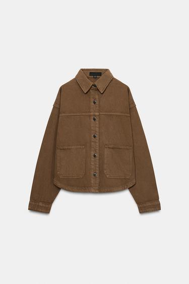 CAZADORA Z1975 DENIM - Marrón claro de Zara - Imagen 0