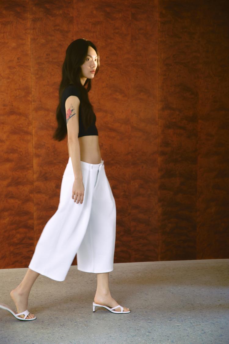 Z1975 LONG DENIM BERMUDA SHORTS WITH BUTTONS
