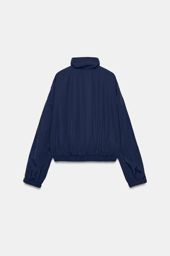 VESTE TECHNIQUE BANDE LATÉRALE - Bleu marine de Zara - Image 6