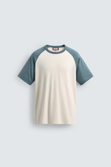 CAMISETA RELAXED FIT COLOR BLOCK SAMUEL DE SABOIA X ZARA - Blanco roto de Zara