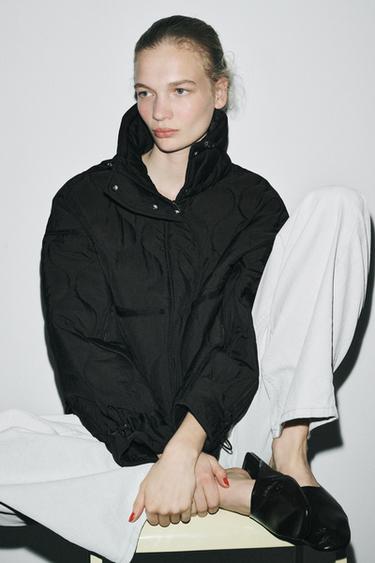 ZW COLLECTION WATER-REPELLENT PUFFER JACKET - Black by Zara - Image 2