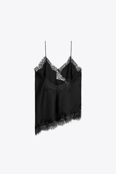 TOP STYLE LINGERIE DENTELLE ZW COLLECTION - Noir de Zara - Image 5