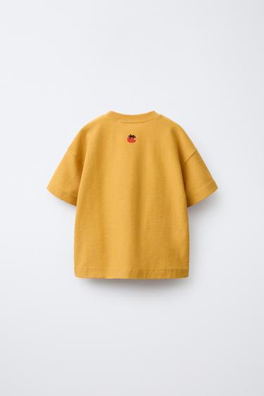 TOMATO HEAVY WEIGHT T-SHIRT - Mustard by Zara - Image 1