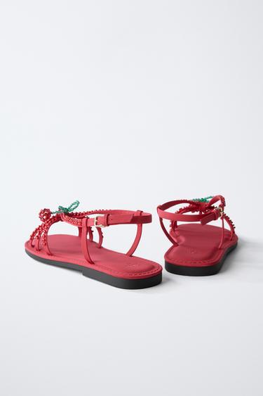 SANDALES CERISES - Rouge de Zara - Image 5