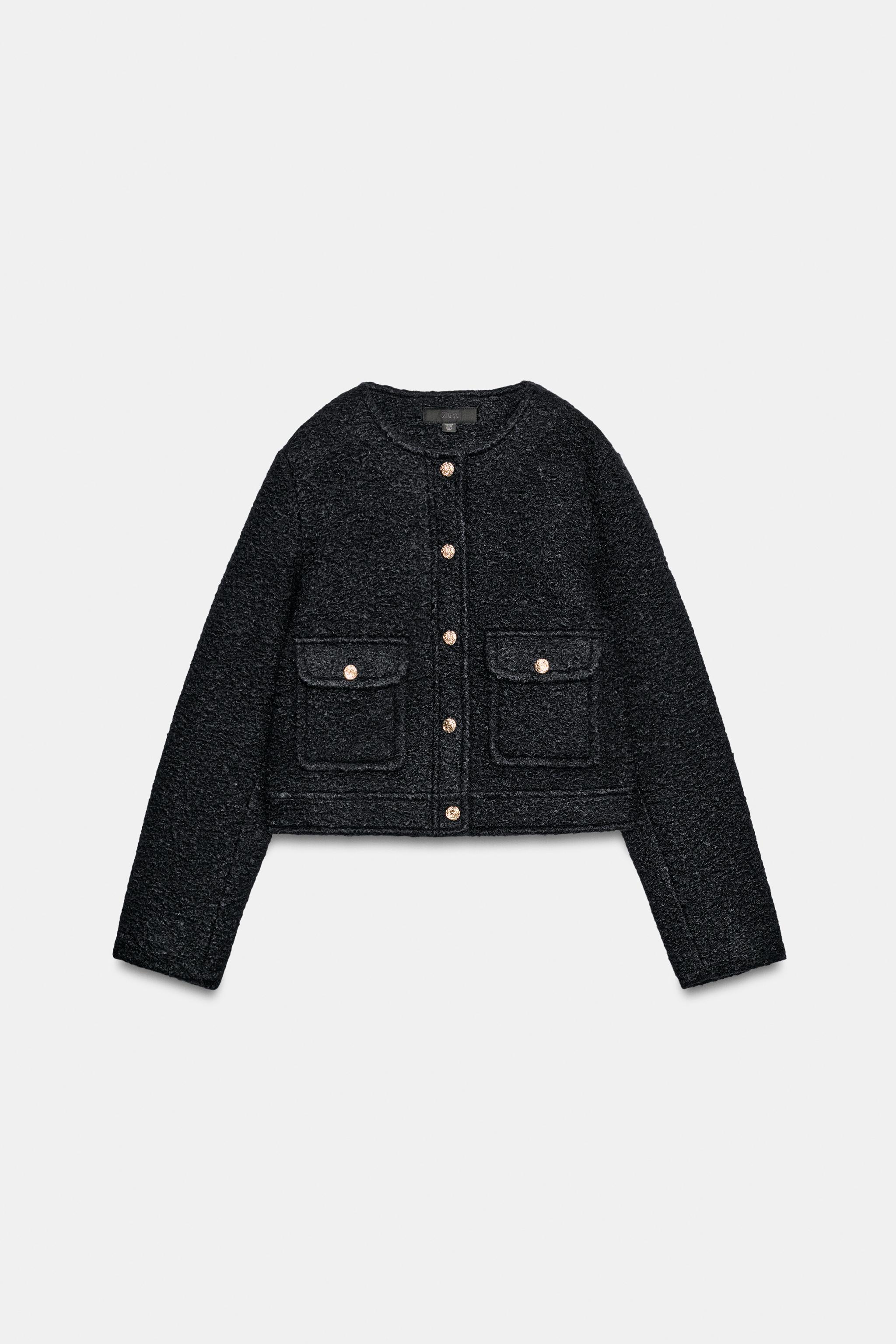 ブークレ ゴールドボタンジャケット - ネイビーブルー | ZARA Japan / 日本
