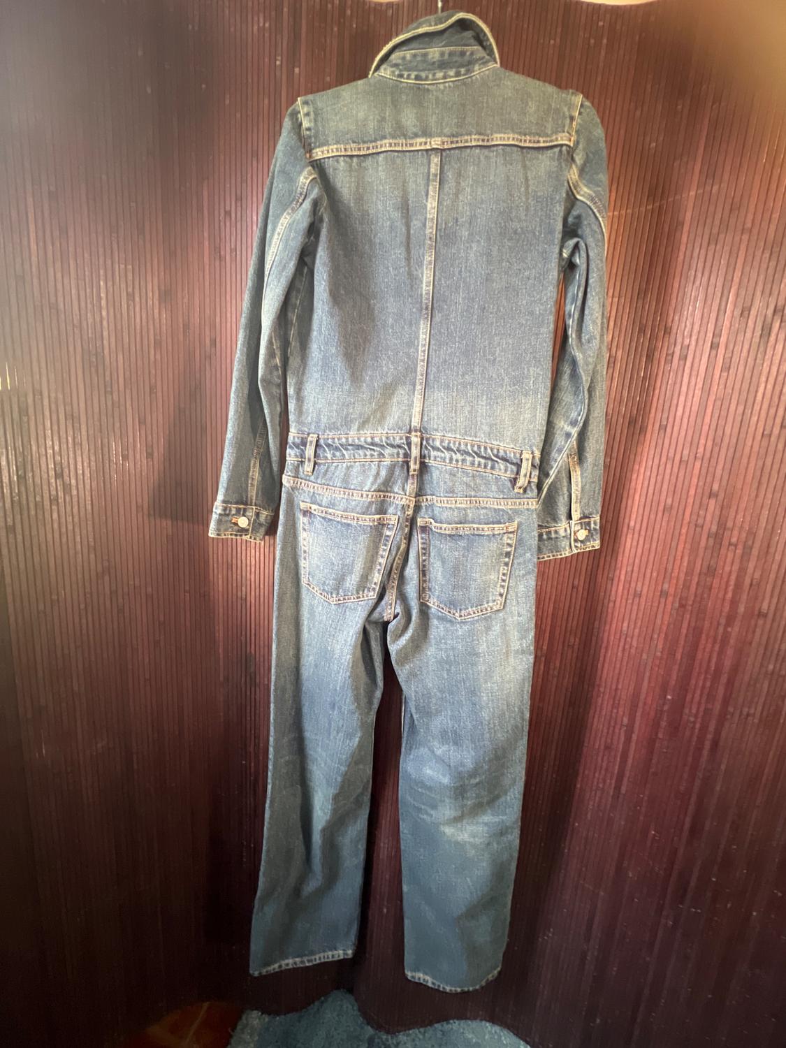 STRAIGHT TRF DENIM JUMPSUIT - Image 2