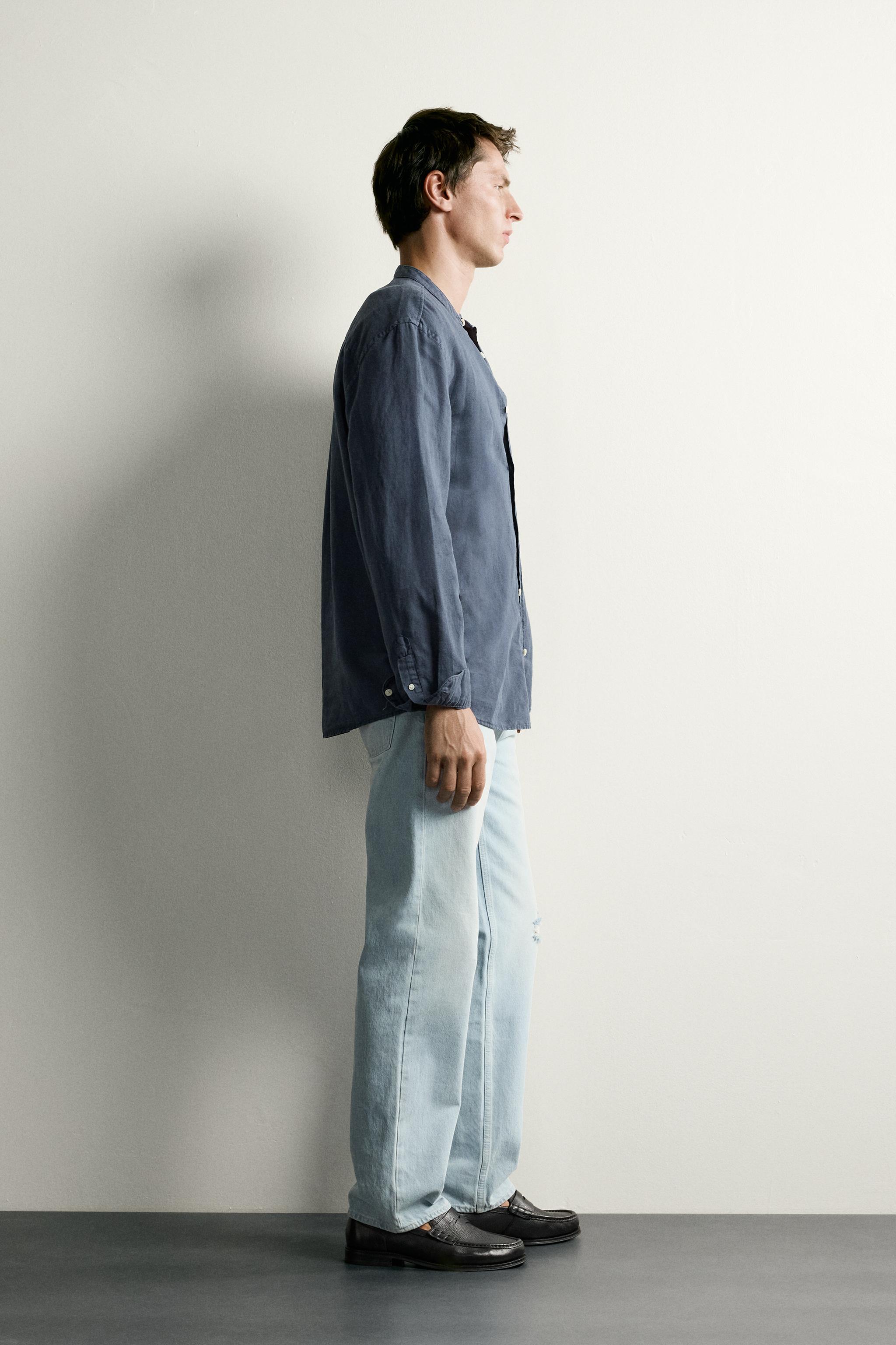 LINEN COTTON RELAXED FIT SHIRT