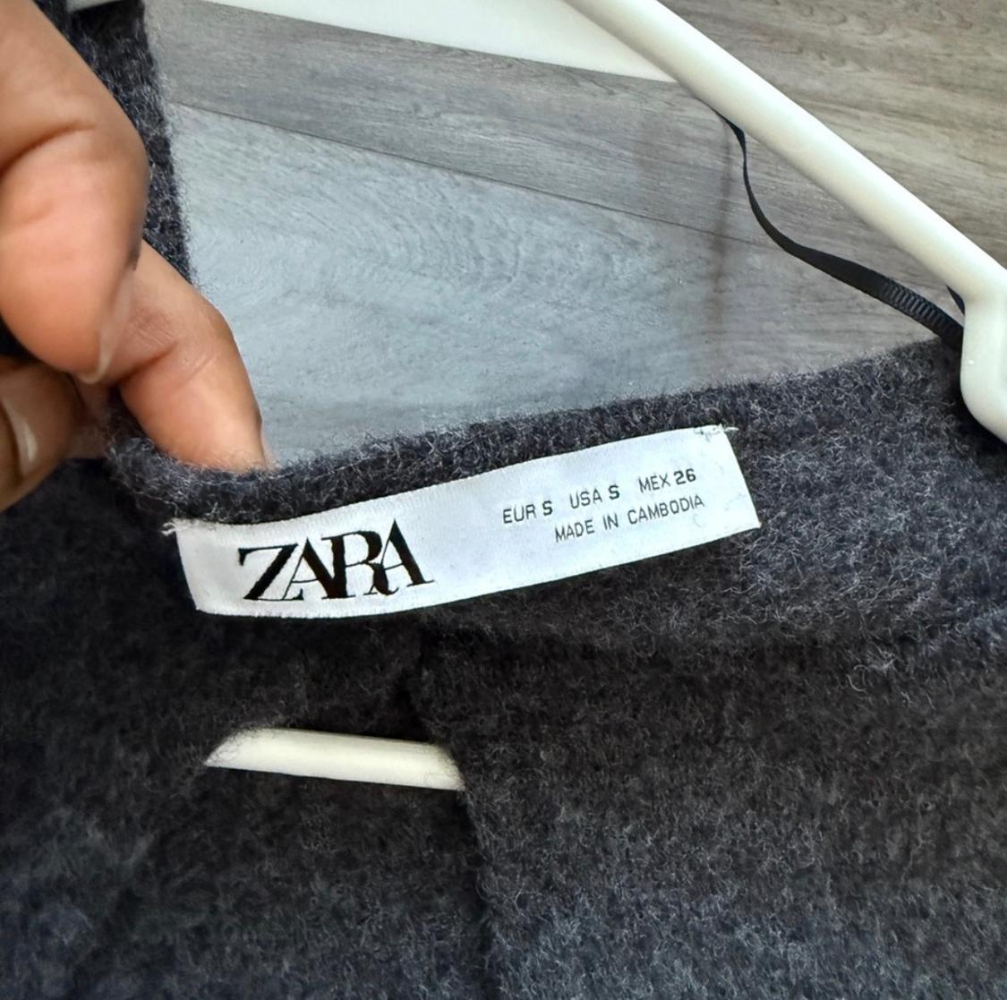 ZARA BUTTONED 100 WOOL CARDIGAN - Image 2