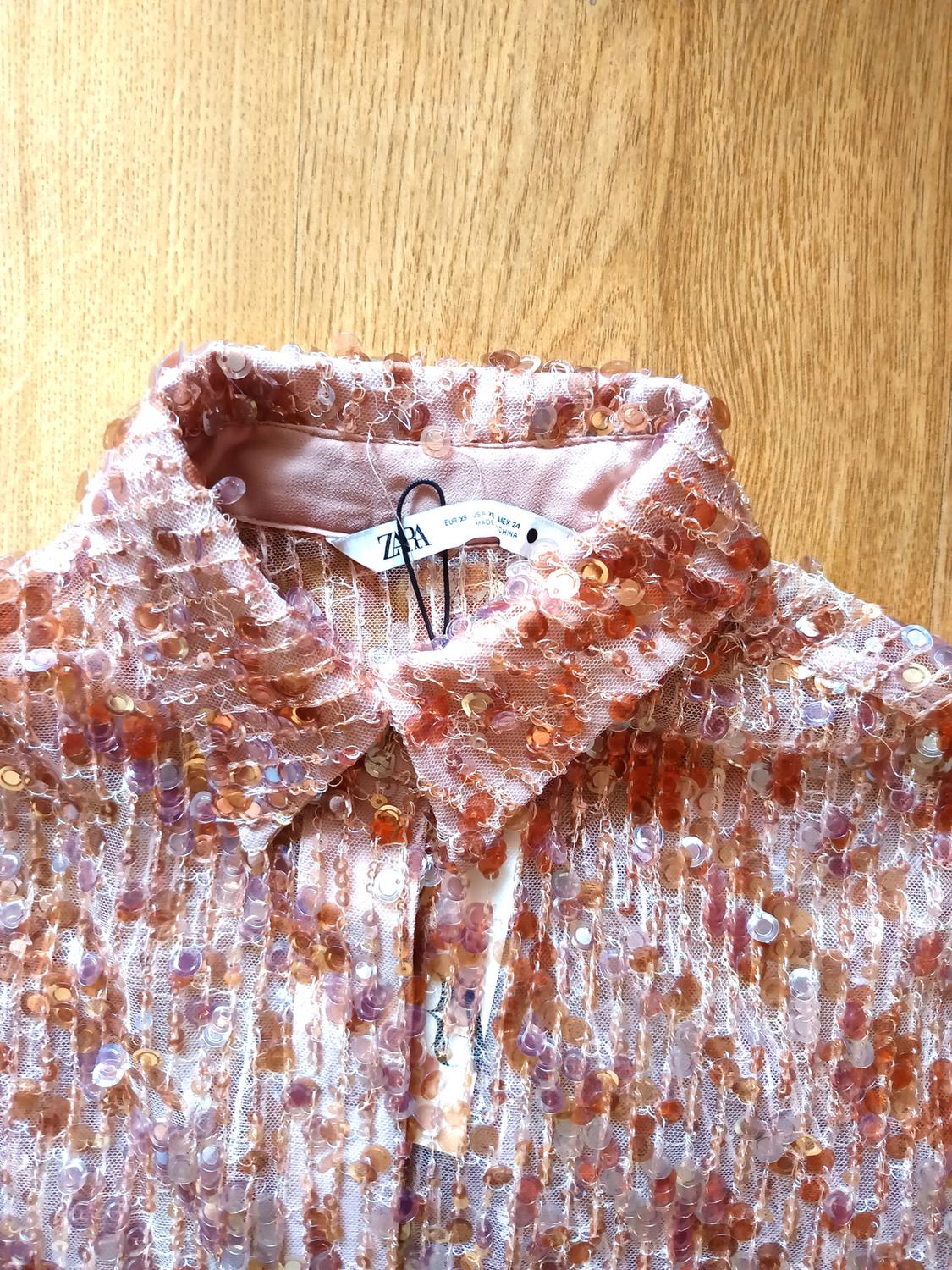 LONG SHIRT WITH SEQUINS - Image 3