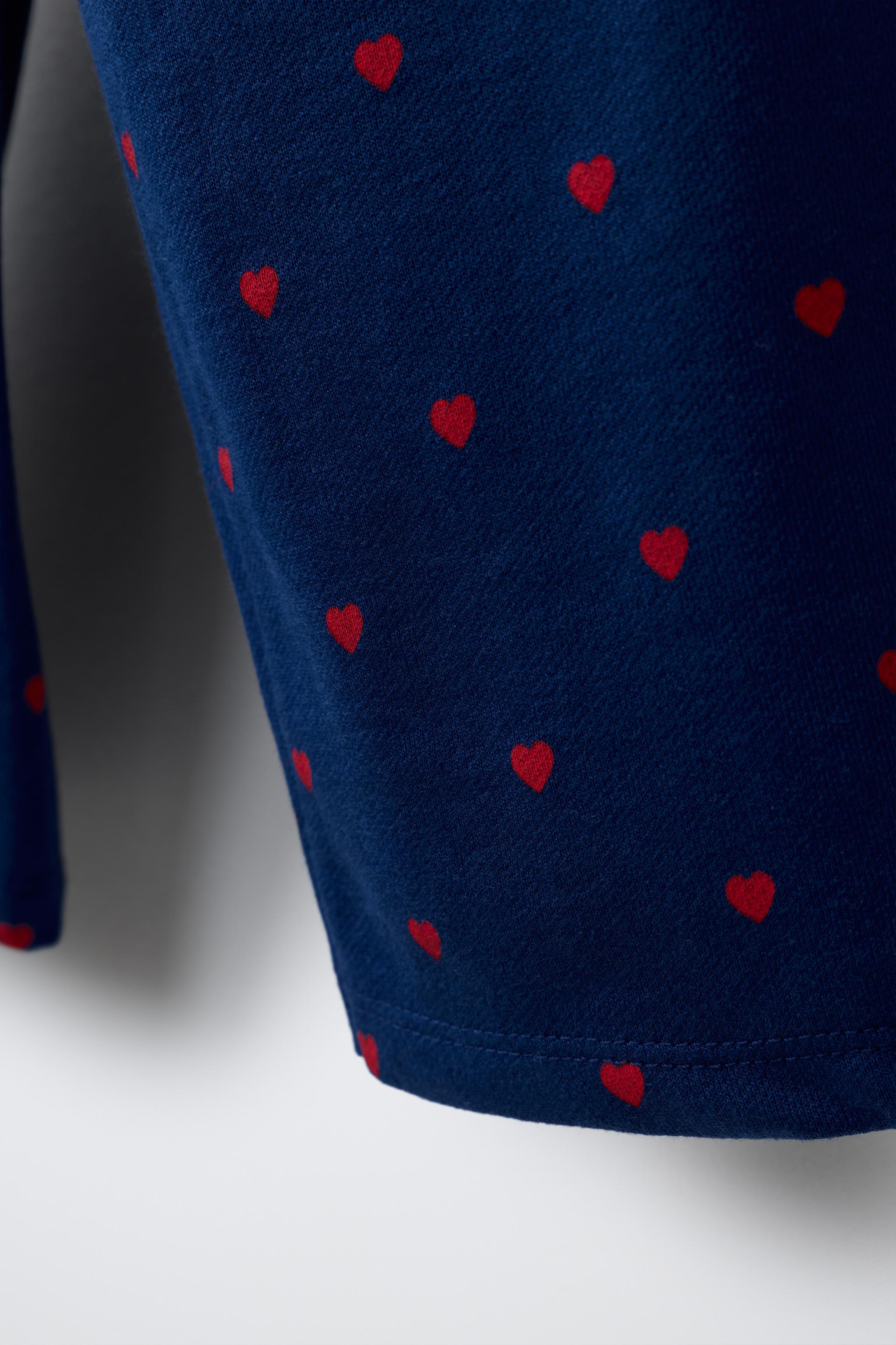 HEART PRINT BALLOON PANTS