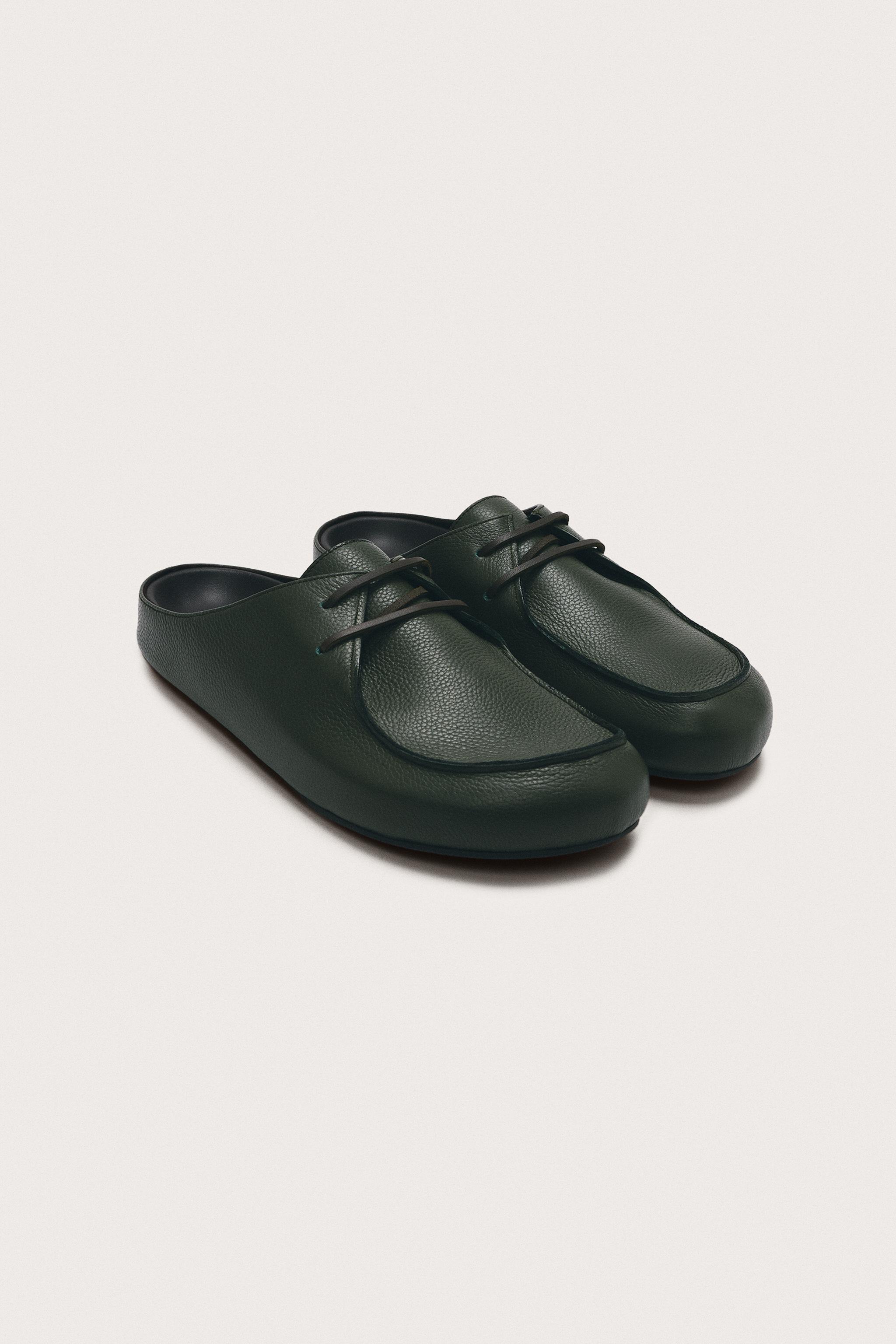 LIMITED EDITION LEATHER CLOGS — Green
