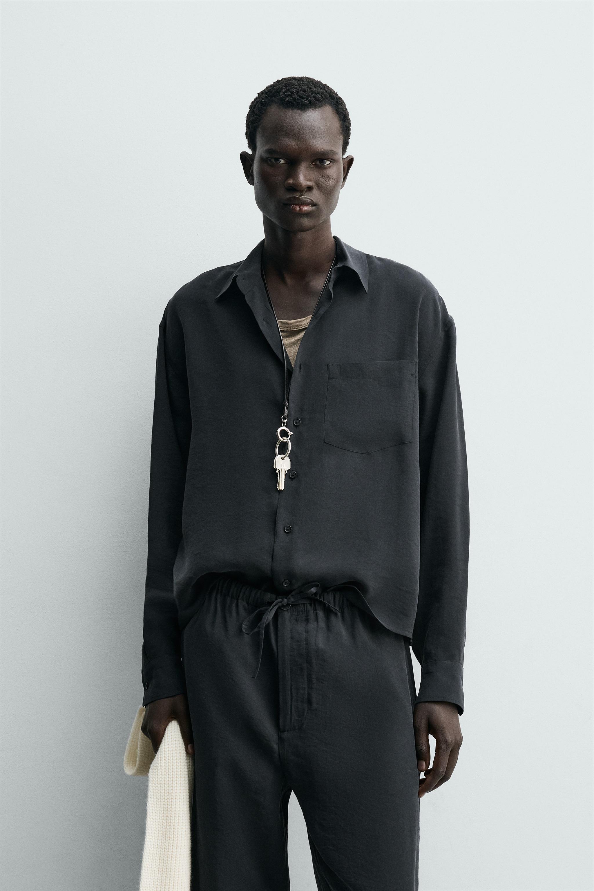 RELAXED FIT FLOWY SHIRT