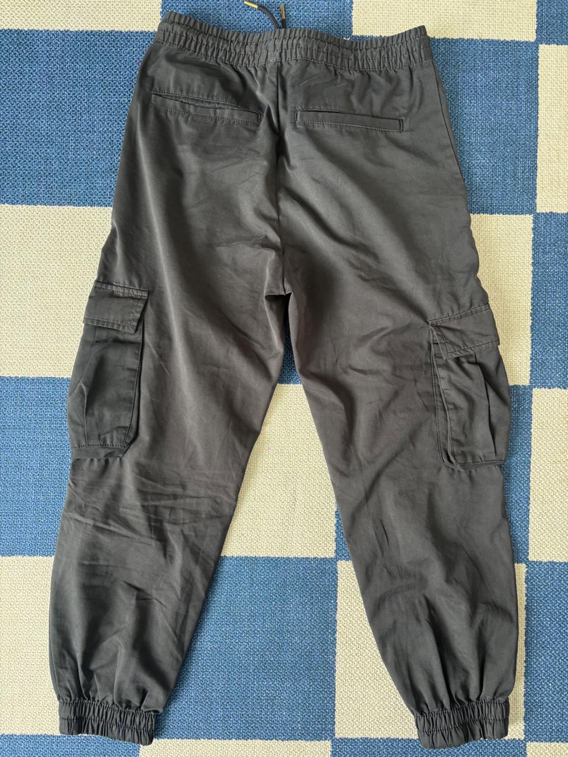 SOFT DENIM CARGO PANTS - Image 2