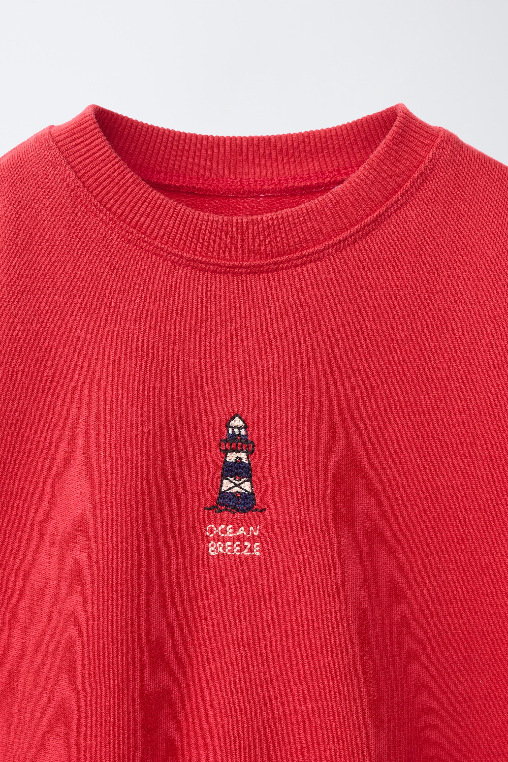 SWEAT BRODÉ MOTIF PHARE
