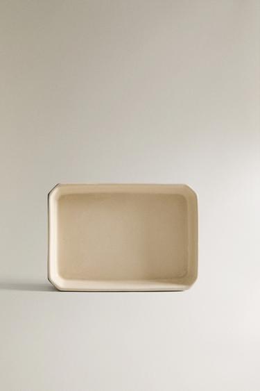OCTAGONAL BATHROOM SOAP DISH - Green / Ecru by Zara