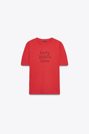 SLOGAN T-SHIRT - Raspberry by Zara - Image 0