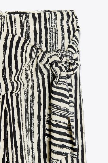 STRIPED WIDE-LEG PAREO TROUSERS - Stripes by Zara - Image 8