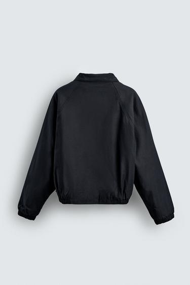 BLOUSON MATELASSÉ COUPE COURTE - Bleu de Zara - Image 8