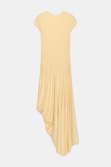 ASYMMETRIC LONG DRESS - Vanilla by Zara - Image 0