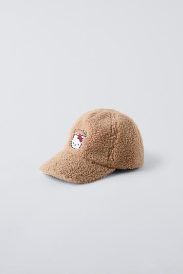 Zara HELLO KITTY © SANRIO FLEECE CAP - Brown