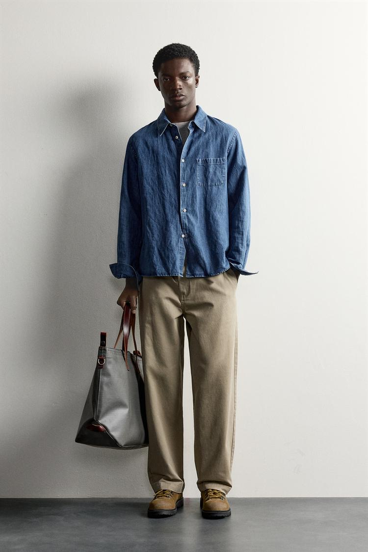 Pantalon chino straight fit