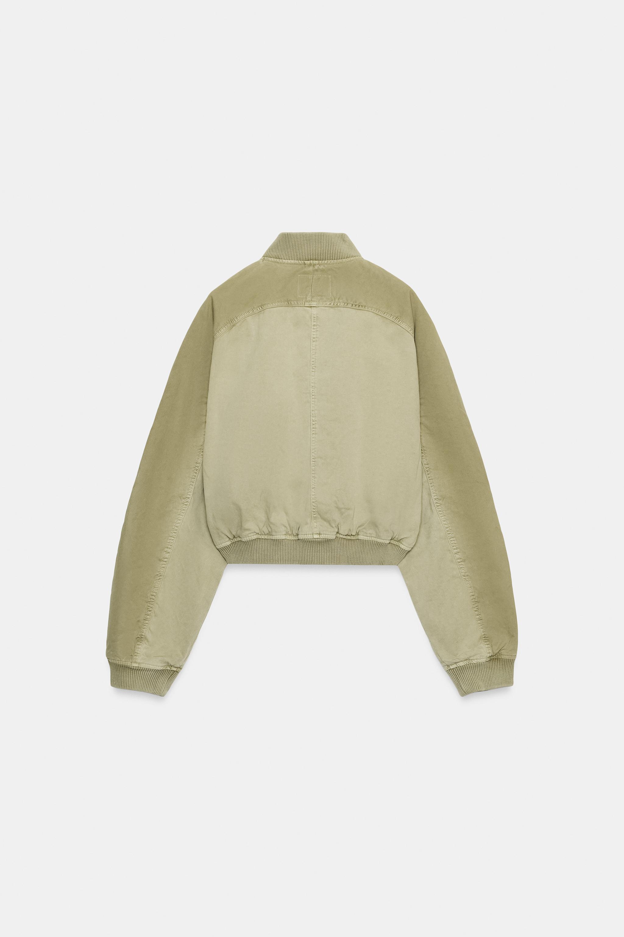 BLOUSON BOMBER EFFET DÉLAVÉ