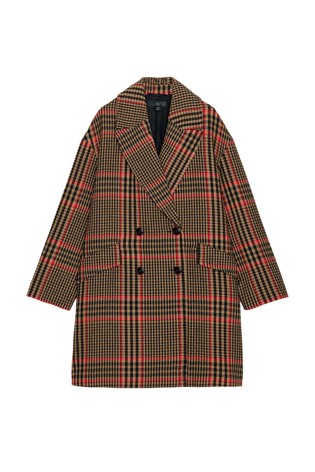 OVERSIZED PLAID COAT - image 3