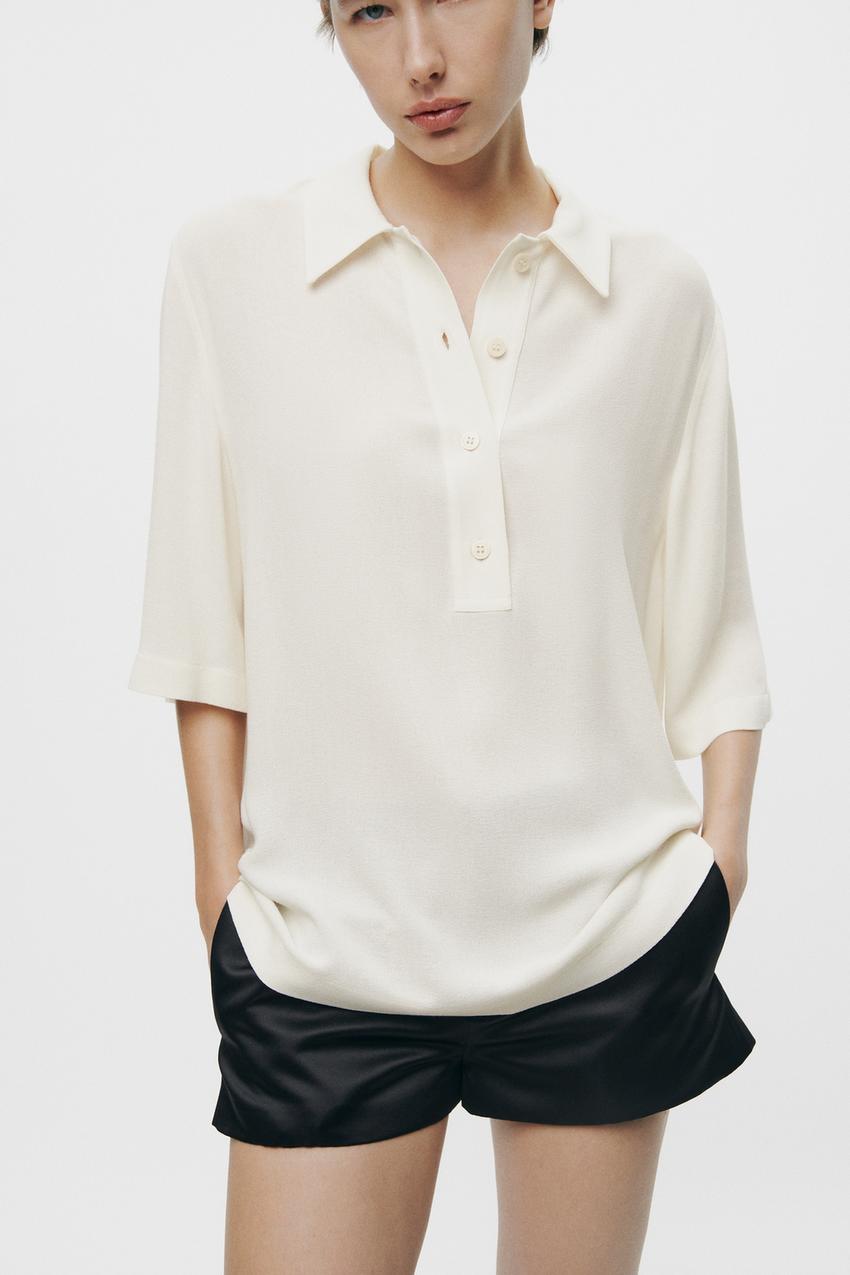 zara ladies white shirt