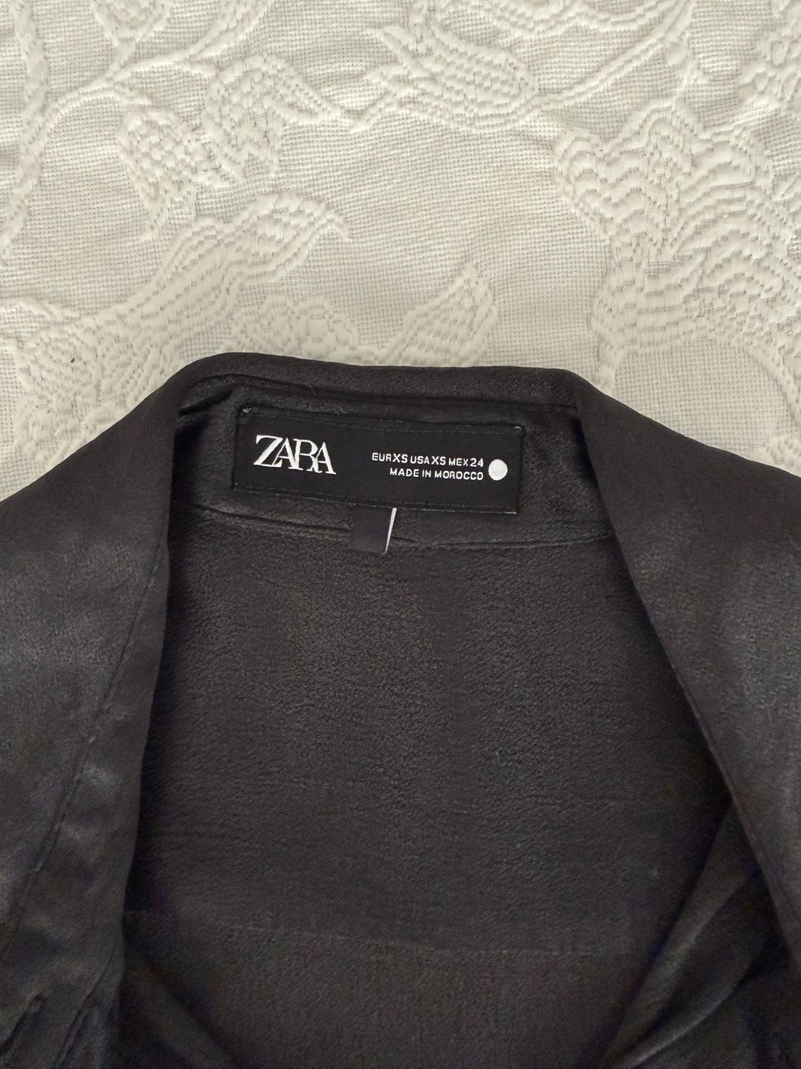 ZW COLLECTION SATIN SHIRT WITH POCKETS - Image 4