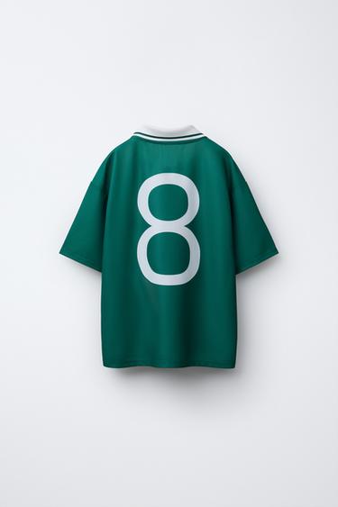 T-SHIRT FOOT - Vert de Zara - Image 1