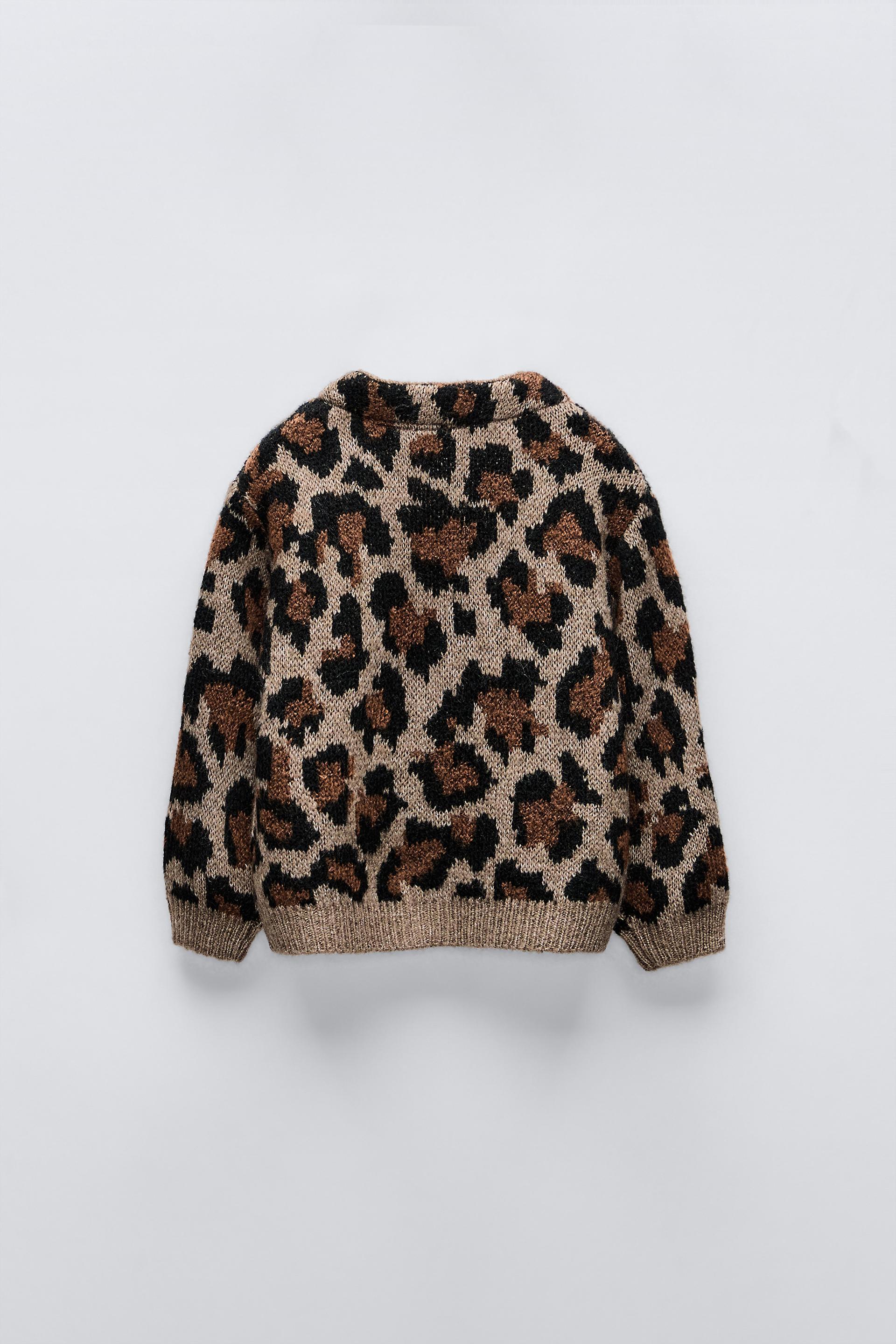 H&m leopard cardigan best sale