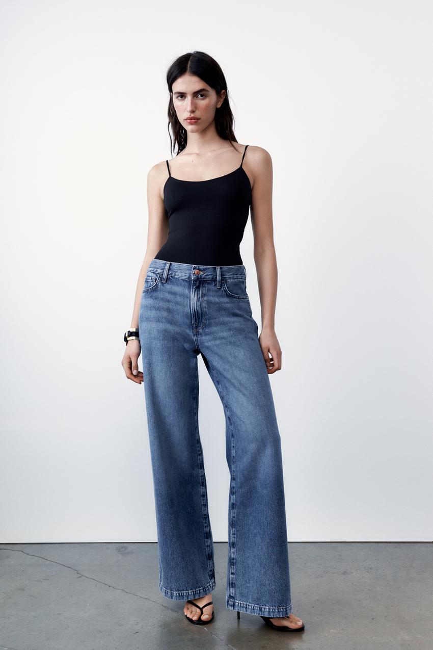 Zara jeans wide leg Clearance