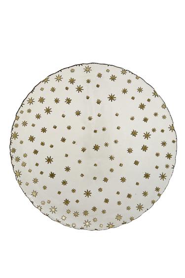 CHRISTMAS STAR GLASS CHARGER PLATE - Golden by Zara