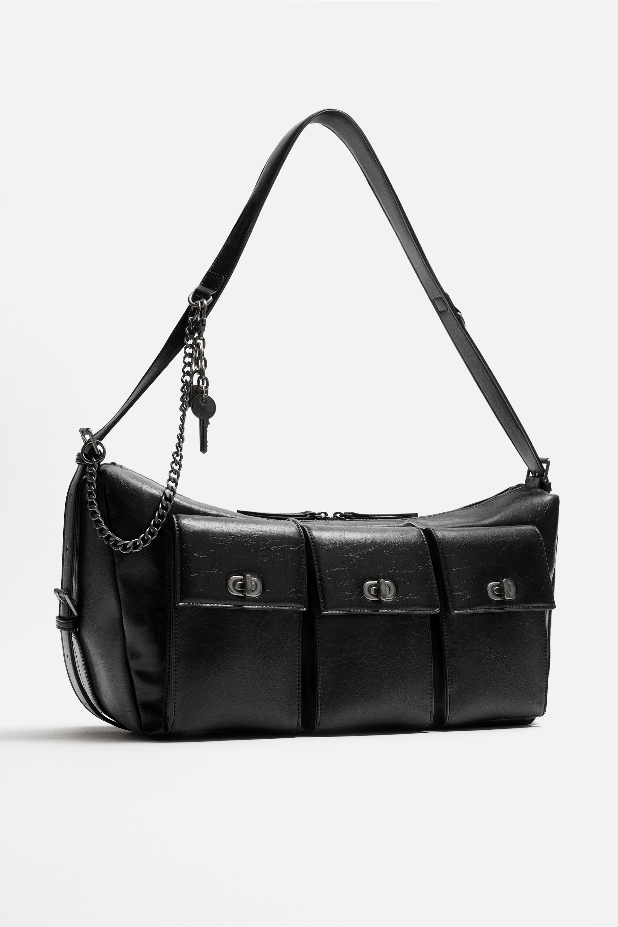 マルチポケットクロスボディバッグ - ブラック | ZARA Japan / 日本