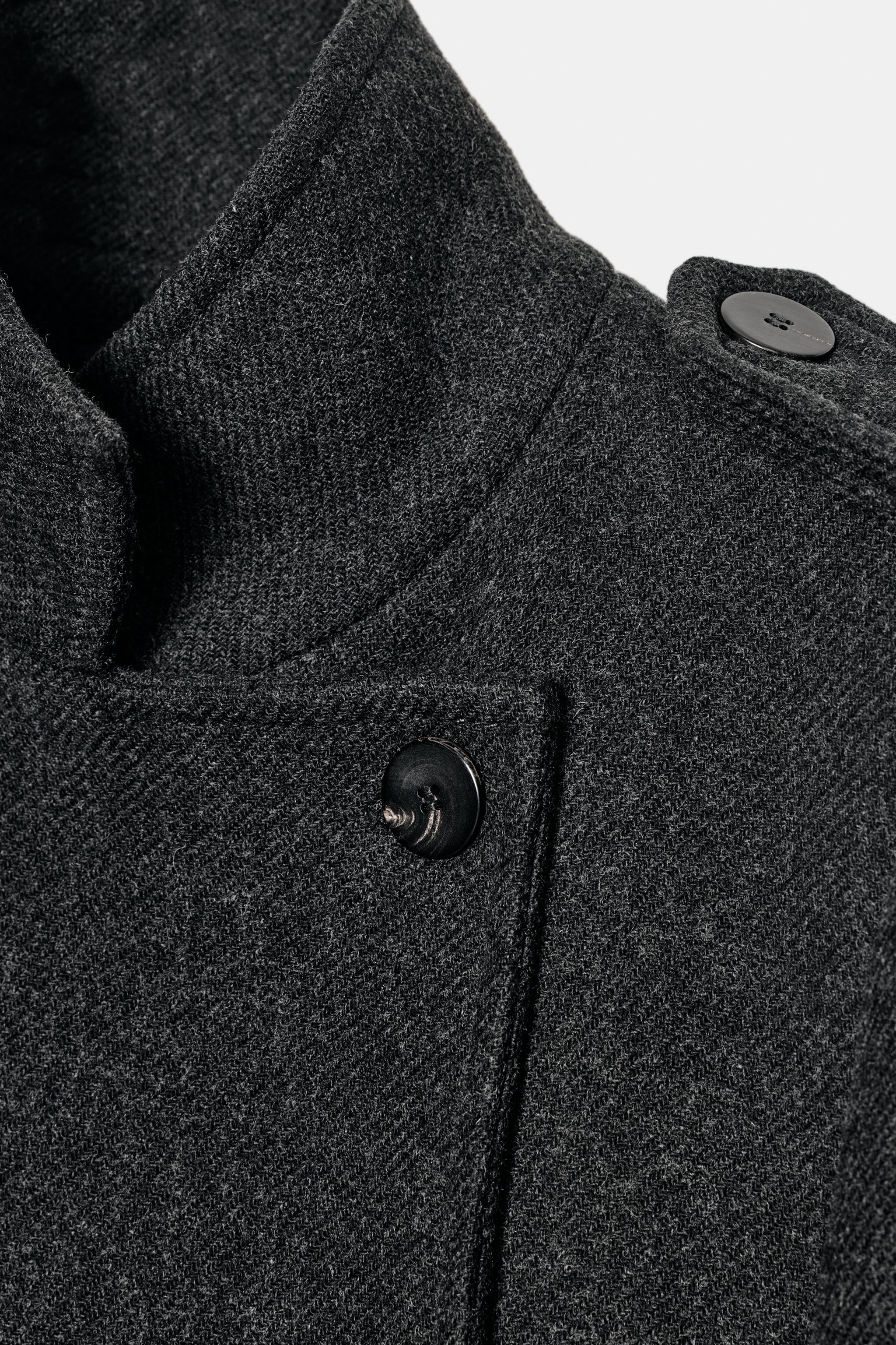 MANTEAU LONG AVEC LAINE ZW COLLECTION LIMITED EDITION