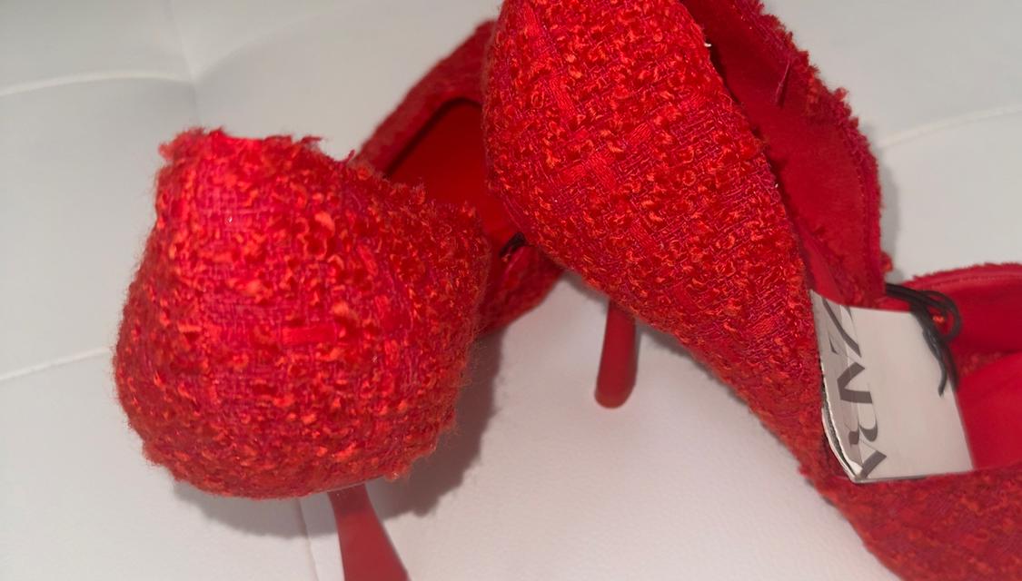 ZAPATO TACÓN TEJIDO - Image 3