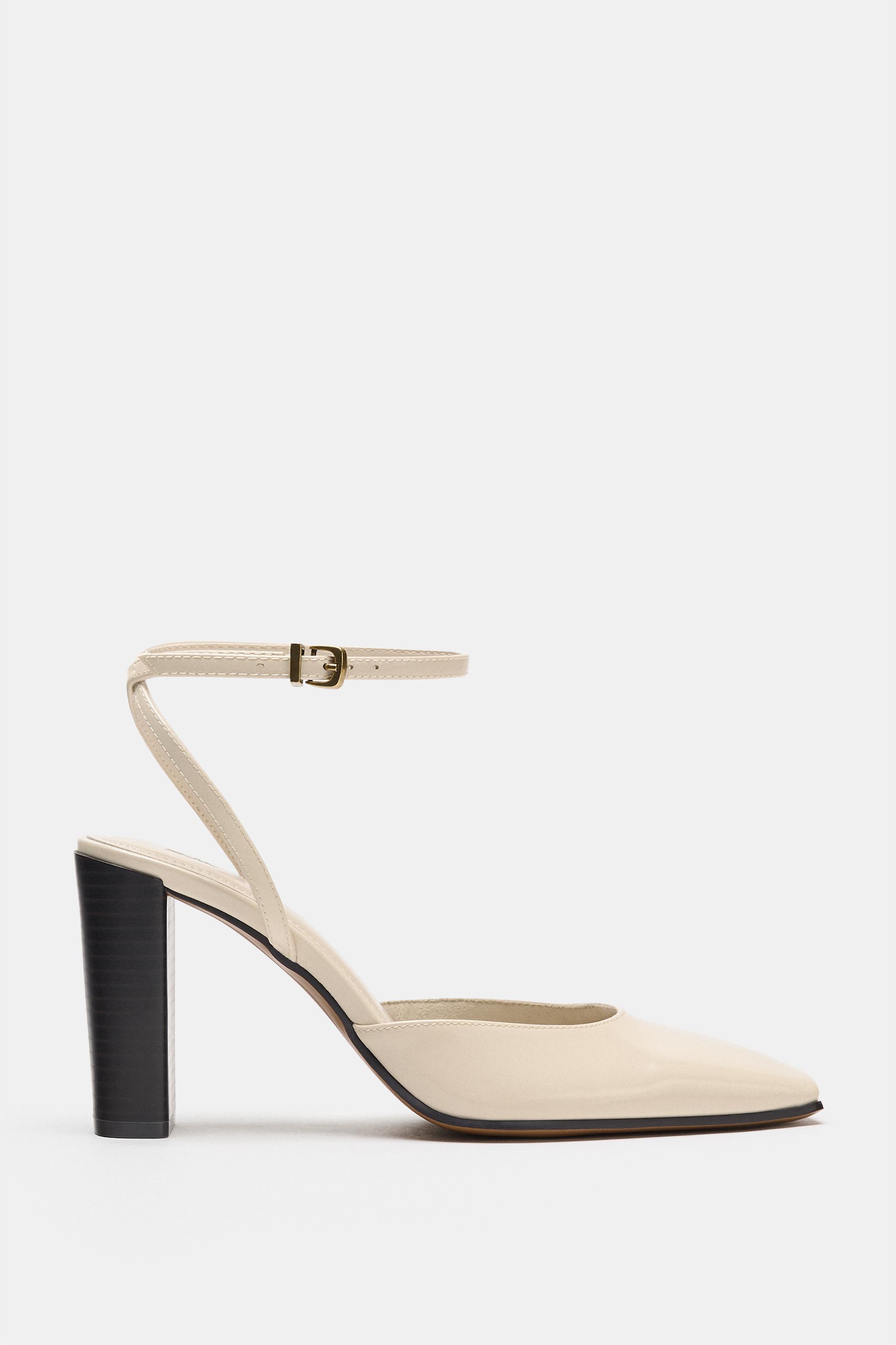 WIDE HEEL SLINGBACK SHOES