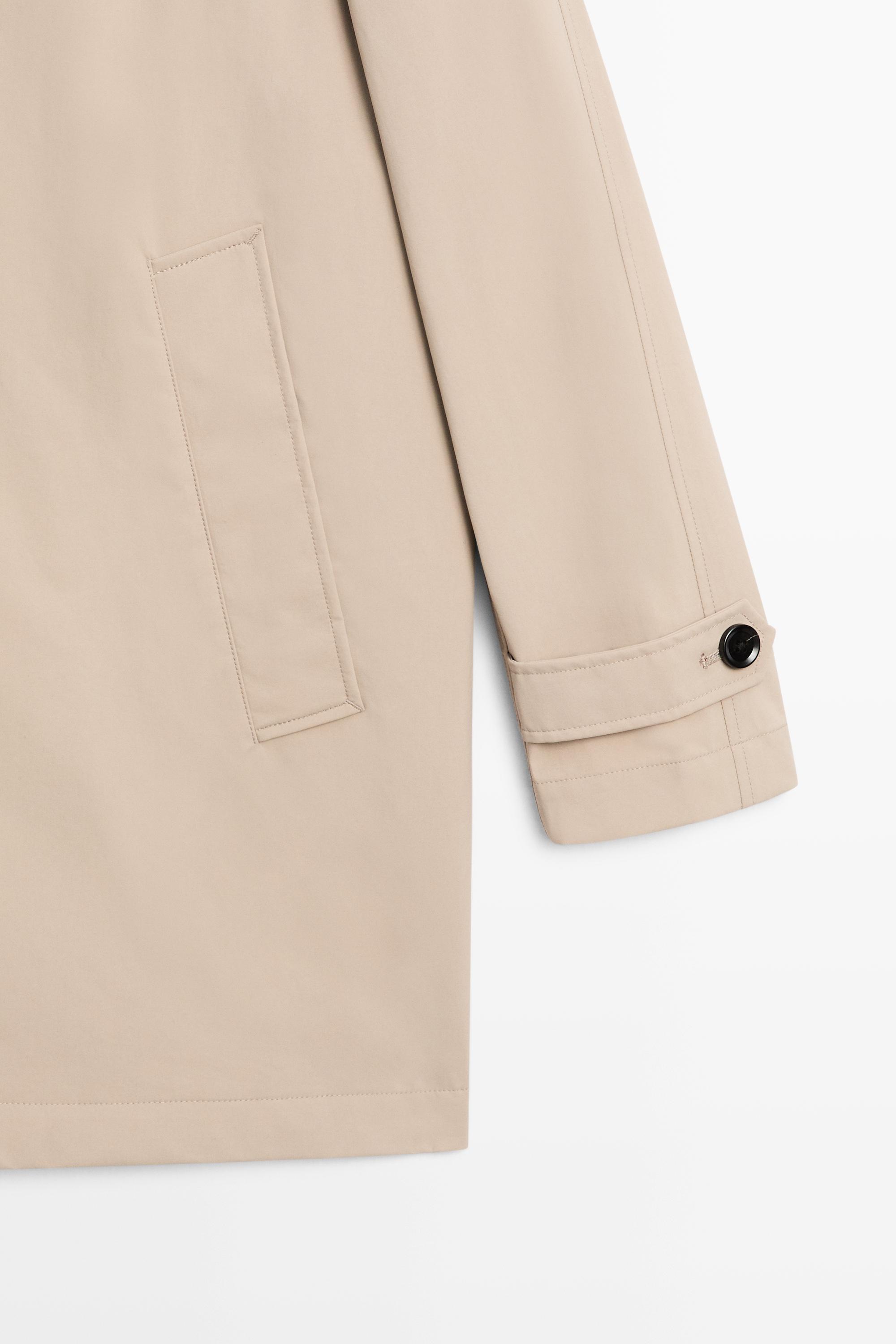 Lightweight long trench coat