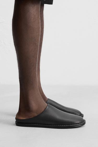 Zara LEATHER CLOGS LIMITED EDITION - Black - Image 0