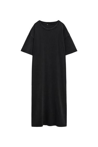 HEAVY COTTON DRESS WITH SLITS