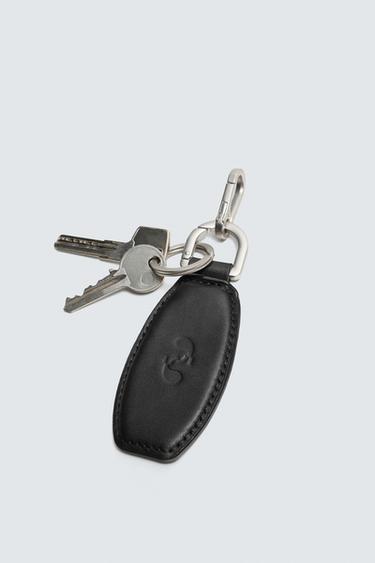 PORTE-CLÉS EN CUIR - Noir de Zara - Image 2